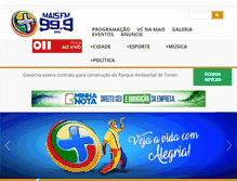 Tablet Screenshot of maisfm.com.br